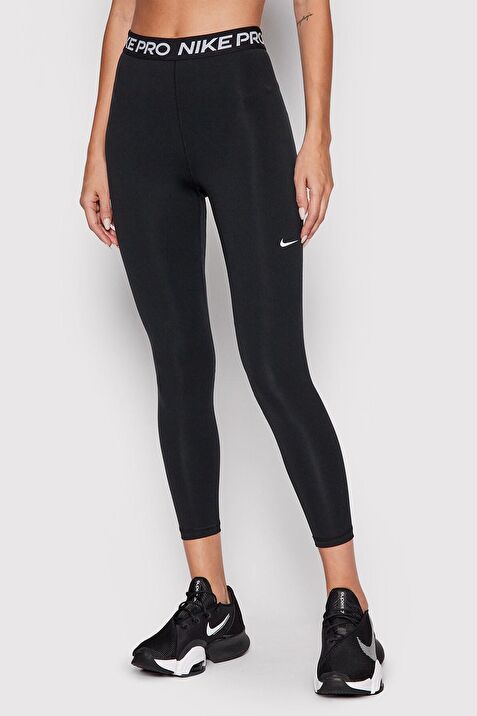 Nike Pro 365 Mid Rise Crop Training Legging Tight Fit Toparlay c Siyah Tayt Fiyatlar ve Modelleri Pazarama