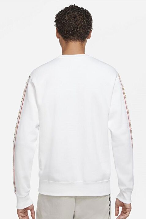 Nike Tiger Fleece Crew Sweat White Rahat Kesim Erkek Spor Sweatshirt Fiyatlar ve Modelleri Pazarama