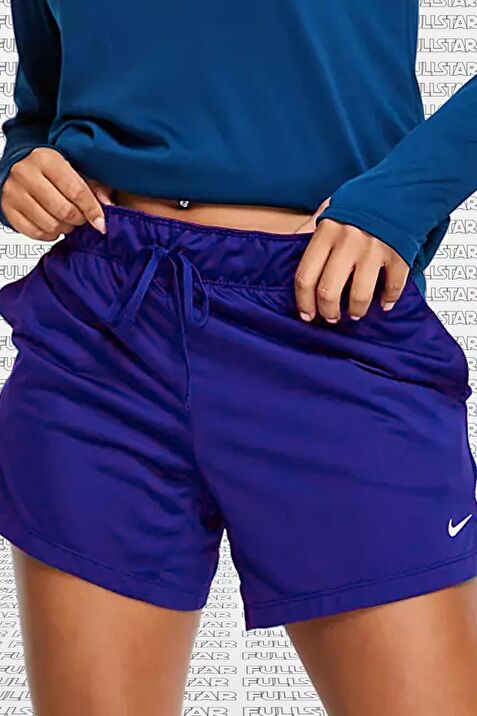 Nike Dri Fit Attack Shorts Blue K sa ince Kad n ort Sax Mavi