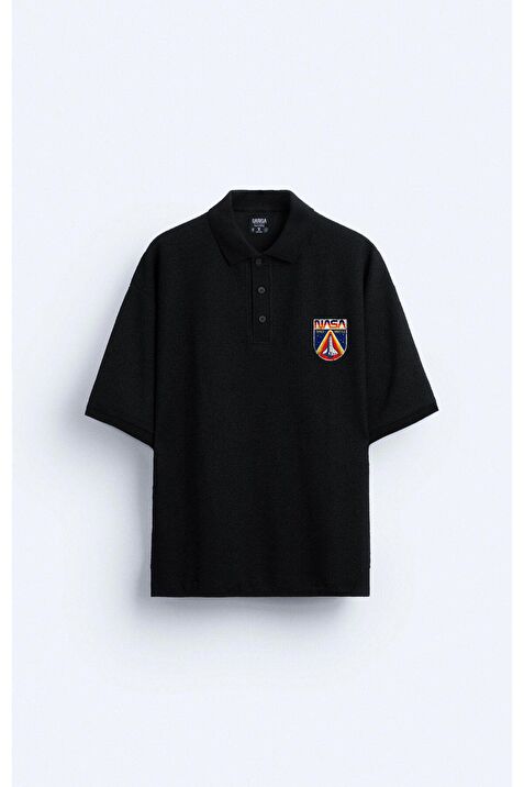Nasa Bask l Polo Yaka Oversize Erkek Siyah Ti ort Fiyatlar ve Modelleri Pazarama