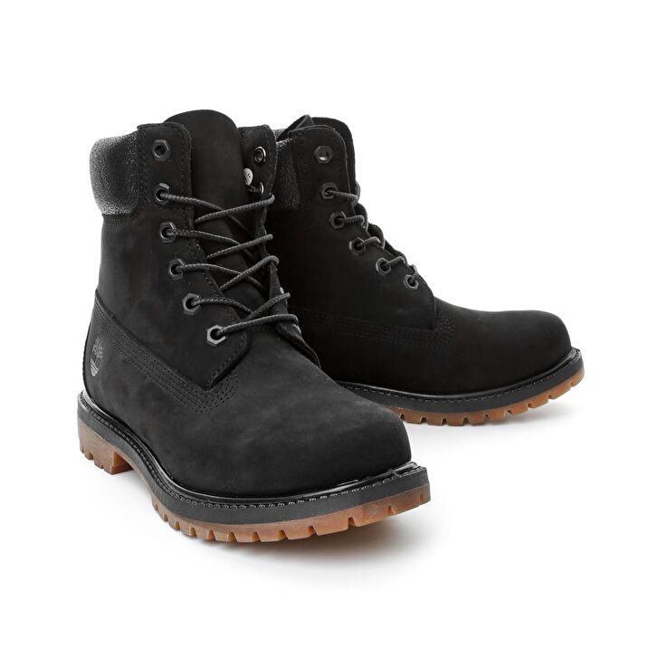 Timberland S YAH Kad n Bot CA1K38 6IN PREMIUM BOOT W BLACK WATERBUCK W JET BLACK CHARRED COLLAR