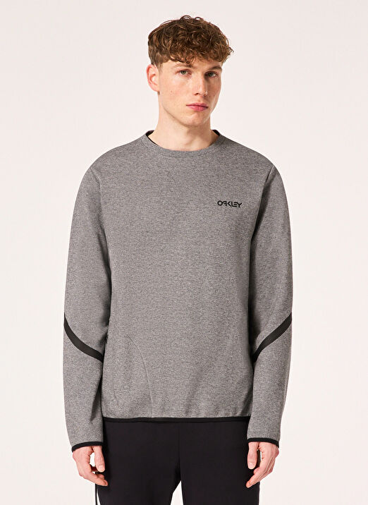 Oakley Gri Erkek Bisiklet Yaka Bask l Sweatshirt FOA404798 ROAM COMMUTER RC CREW SWE Fiyatlar ve Modelleri Pazarama