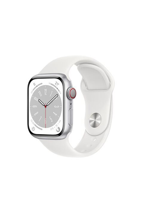 Apple Watch Series 8 GPS CL 41mm Silver Aluminium Case with White Sport Band Fiyatlar ve Modelleri Pazarama