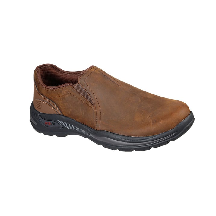 Skechers 204182WW-CDB Arch fit Motley Arogo Erkek Kahverengi Deri