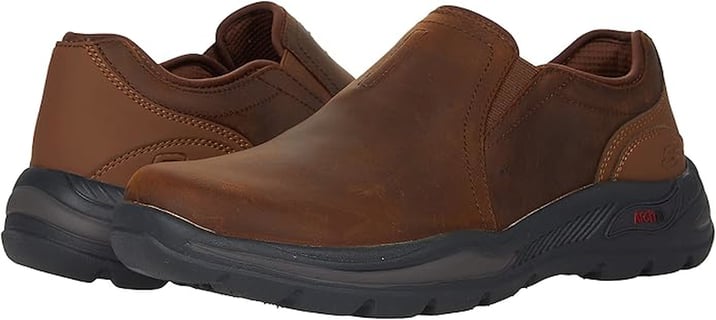 Skechers 204182WW-CDB Arch fit Motley Arogo Erkek Kahverengi Deri