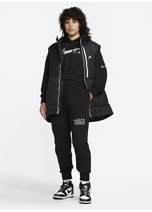 Nike Sportswear Swoosh High Waist Fleece Siyah Kad n Uzun Duz E ofman Alt DR5615 010 Fiyatlar ve Modelleri Pazarama