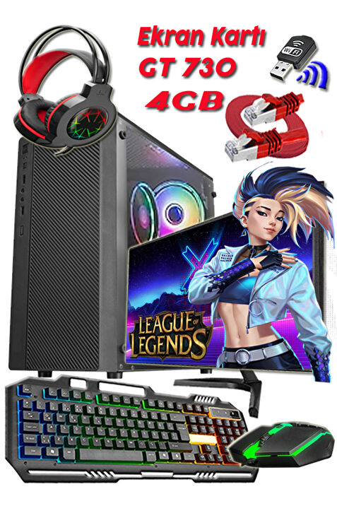 Lol Pro I5 2400 8gb Ram 256gb Ssd Gt 730 4gb E.kart 19.5 Hd Monitor Fiyatlar ve Modelleri Pazarama