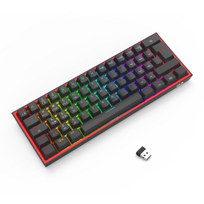 Redragon K616 Fizz PRO RGB Red Switch 2.4GHz Kablosuz Türkçe