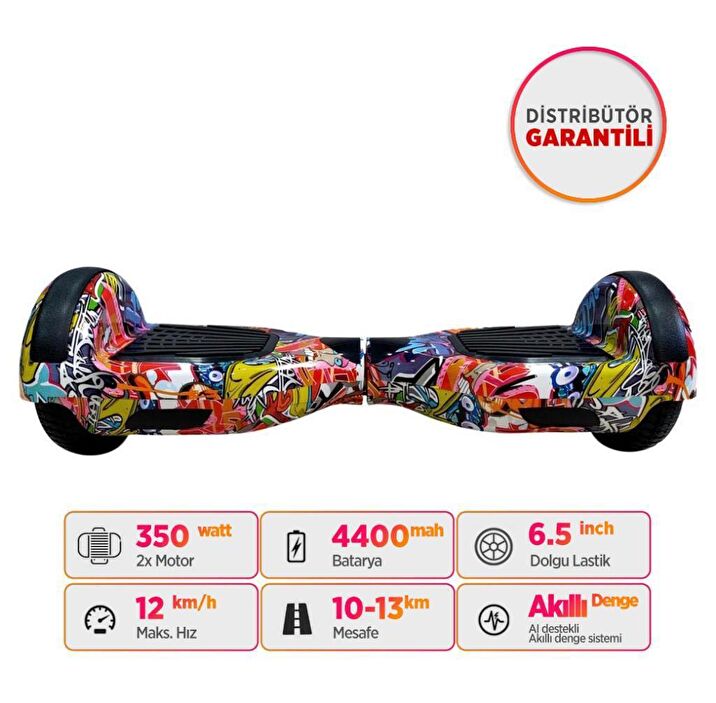 Smart Balance N3S Elektrikli Kaykay Hoverboard Scooter Self Balancing 6.5 Inch Grafity Desenli 12 Fiyatlar ve Modelleri Pazarama