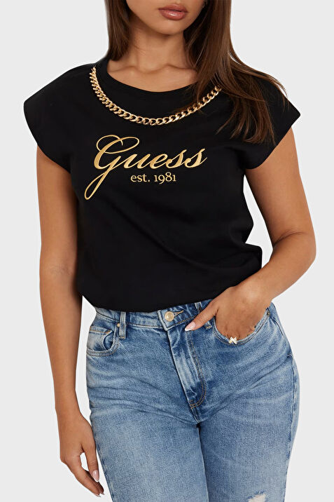 Guess Bayan T Shirt W4YI16 I3Z14 JBLK Fiyatlar ve Modelleri Pazarama