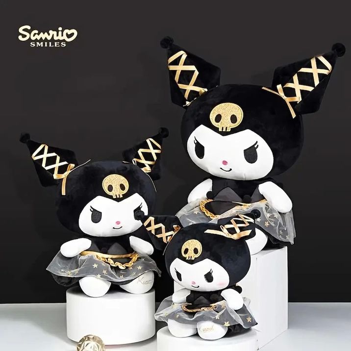 Kuromi Hello Kitty Özel Seri Sanrio 25 Cm Peluş Oyuncak Sanrio