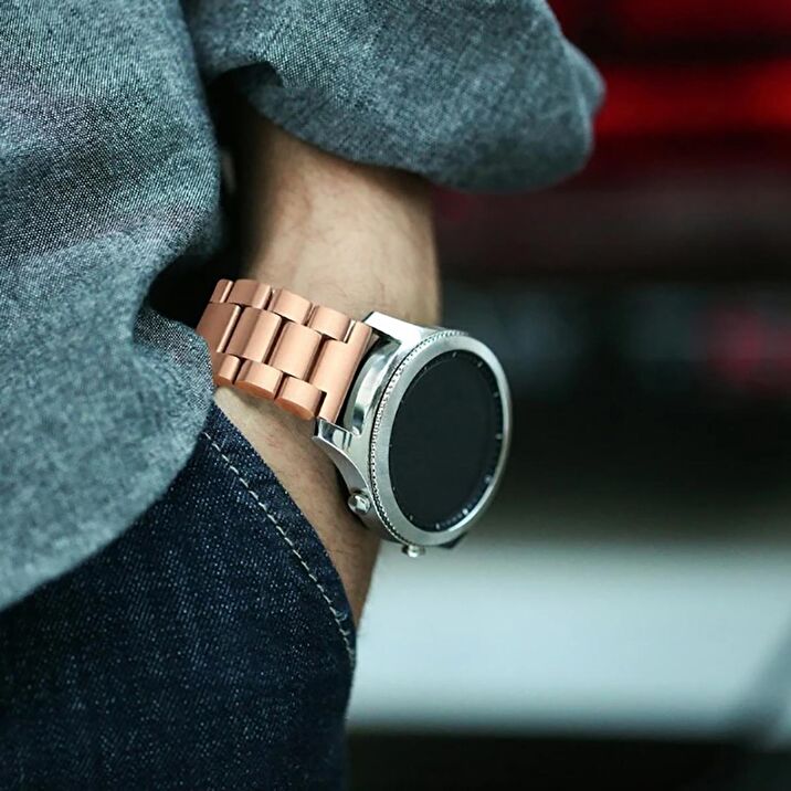 E2M Huawei Watch 20mm KRD 05 Klasik Metal Rose Gold Kordon Fiyatlar ve Modelleri Pazarama