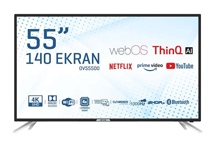 Onvo OV55500 4K Ultra HD 55 WebOS LED TV Fiyatlar ve Modelleri Pazarama