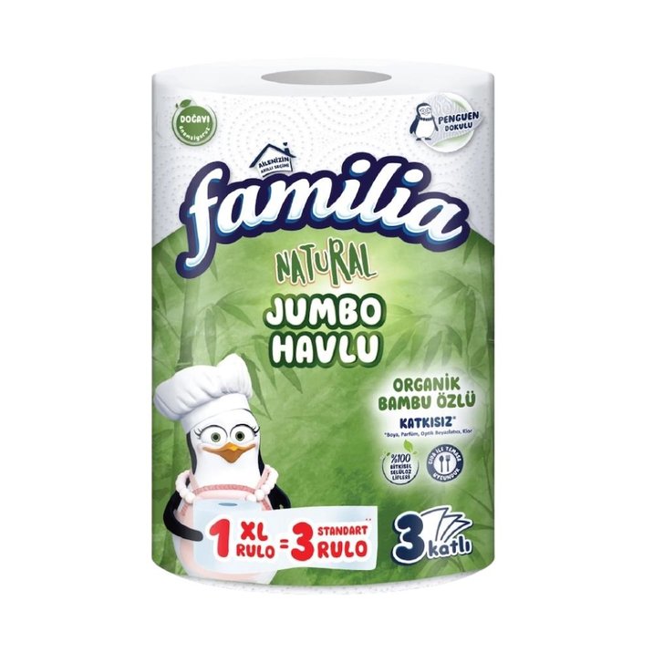 Familia Natural Havlu Jumbo (1=3)