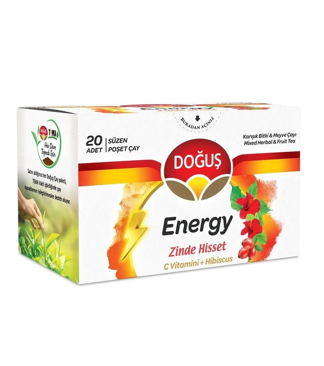 DOĞUŞ ENERGY ZİNDE HİSSET 20Lİ POŞET ÇAY