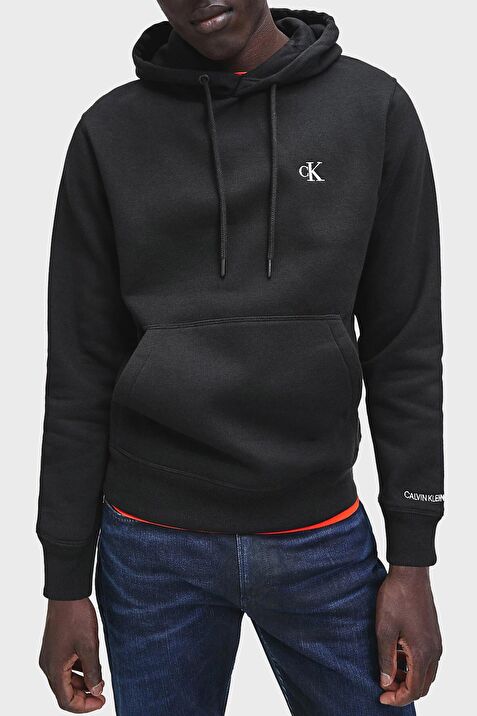 Calvin Klein Jeans Kapu on Regular Fit Duz Erkek Siyah Sweatshirt J30J315713 BAE CK ESSENTIAL REGULAR Fiyatlar ve Modelleri Pazarama