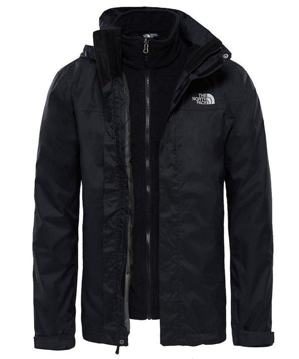 The North Face Siyah Evolve II Triclimate 3in1 Erkek Ceket