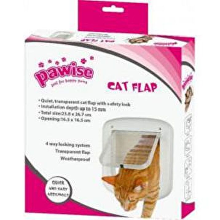 Pawise cat opens flap