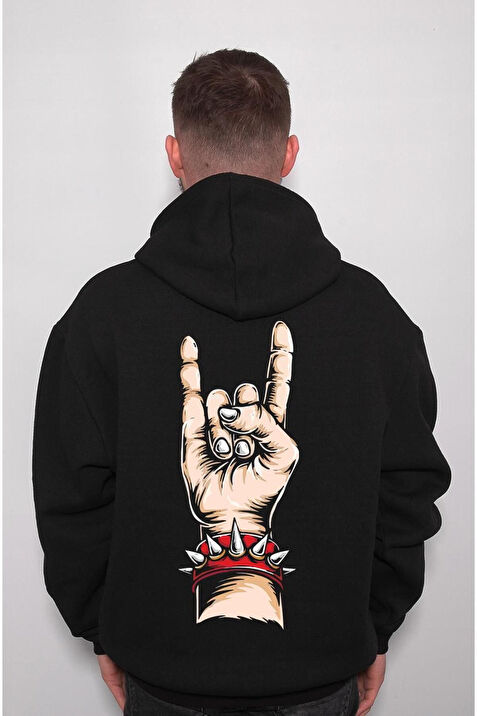 Rock And Roll Heavy Metal Bileklik Muzik Music Sweatshirt Unisex Kapu onlu Hoodie Fiyatlar ve Modelleri Pazarama