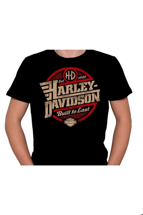 Harley Davidson Motorcycle Orange Bar Tişört Unisex T-shirt