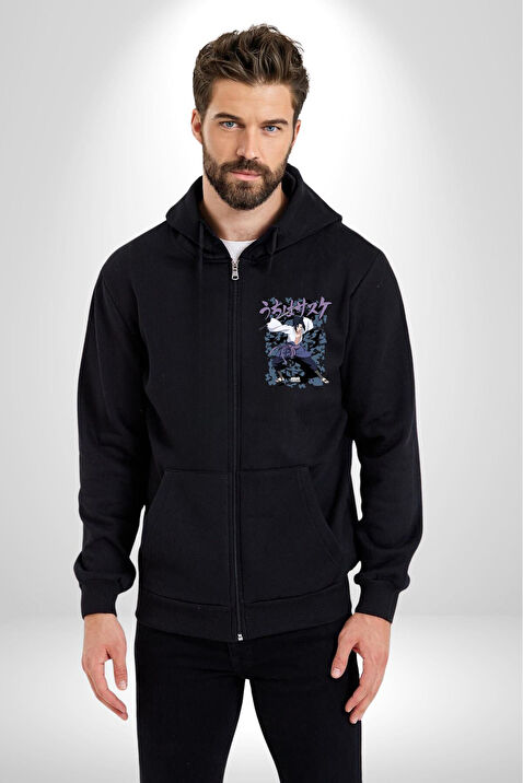 Naruto Shippuden Sasuke Kad n Erkek Siyah Kapu onlu Fermuarl Bask l H rka Sweatshirt Fiyatlar ve Modelleri Pazarama