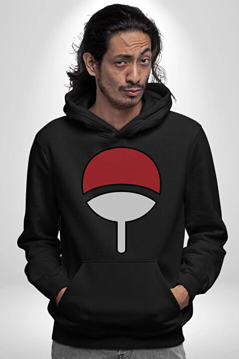 Sasuke Uchiha Sembolu Anime Kad n Erkek Siyah Kapu onlu Sweatshirt Hoodie Fiyatlar ve Modelleri Pazarama