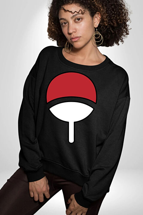 Sasuke Uchiha Sembolu Anime Kad n Erkek Siyah Sweatshirt Fiyatlar ve Modelleri Pazarama