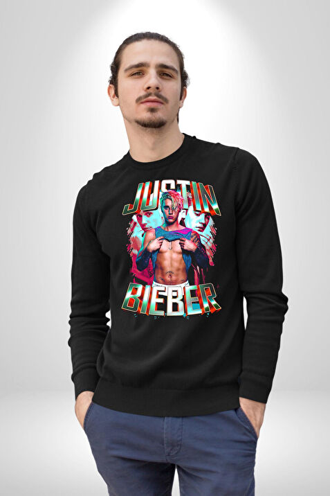 JUSTIN BIEBER Kad n Erkek Siyah Sweatshirt Fiyatlar ve Modelleri Pazarama