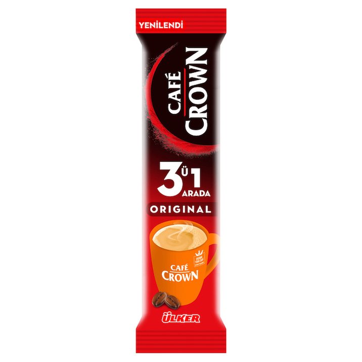 Cafe Crown 3'ü 1 Arada Sade Kahve