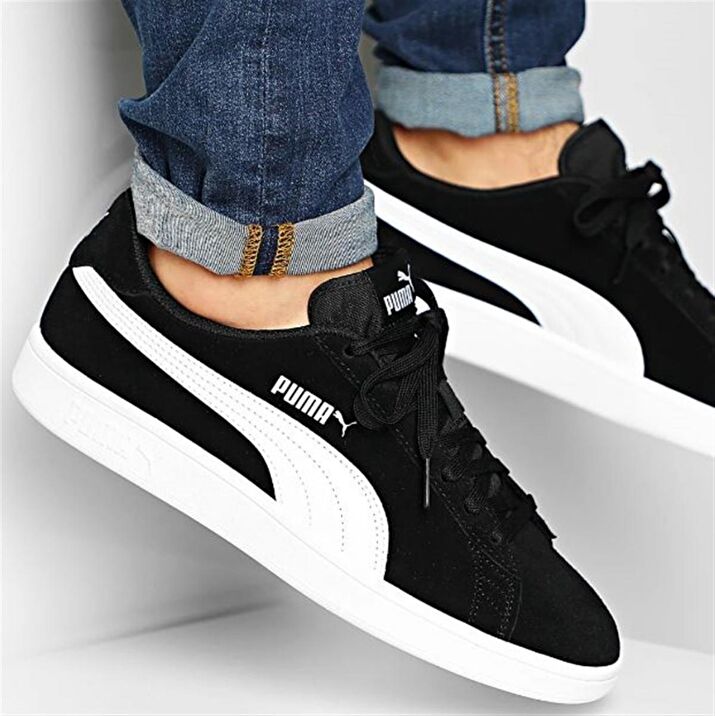Puma Ayakkab 36498901 raven Puma Smash