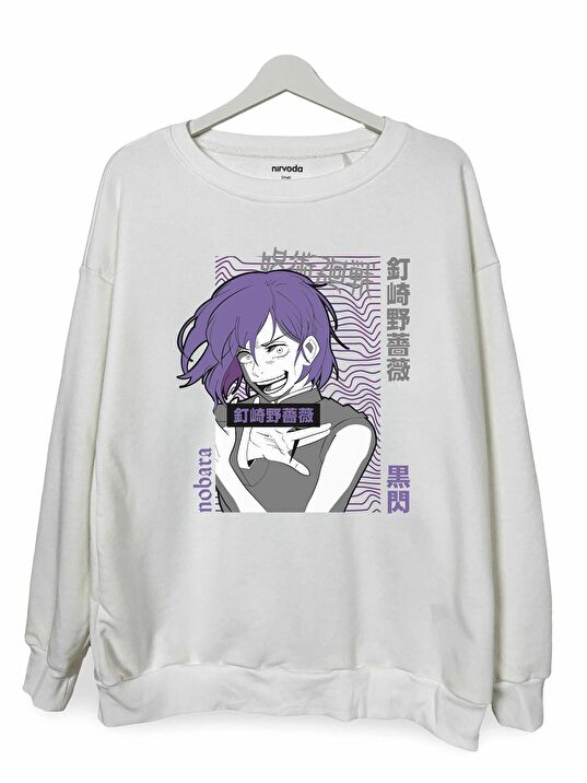 Nobara Bask l Unisex Bisiklet Yaka Oversize Sweatshirt Anime Manga Fiyatlar ve Modelleri Pazarama