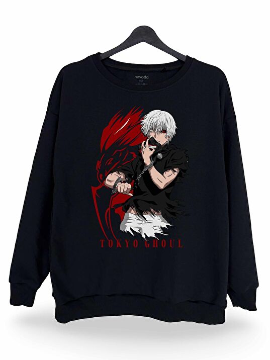 Ken Kanaki Tokyo Ghoul Bask l Unisex Bisiklet Yaka Oversize Sweatshirt Anime Manga Fiyatlar ve Modelleri Pazarama