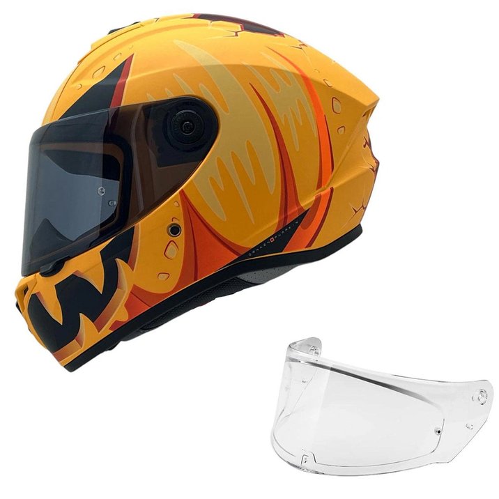 AXXİS DRAKEN S PUMPKİN MAT YELLOW KASK ÇİFT VİZÖRLÜ Fiyatları ve