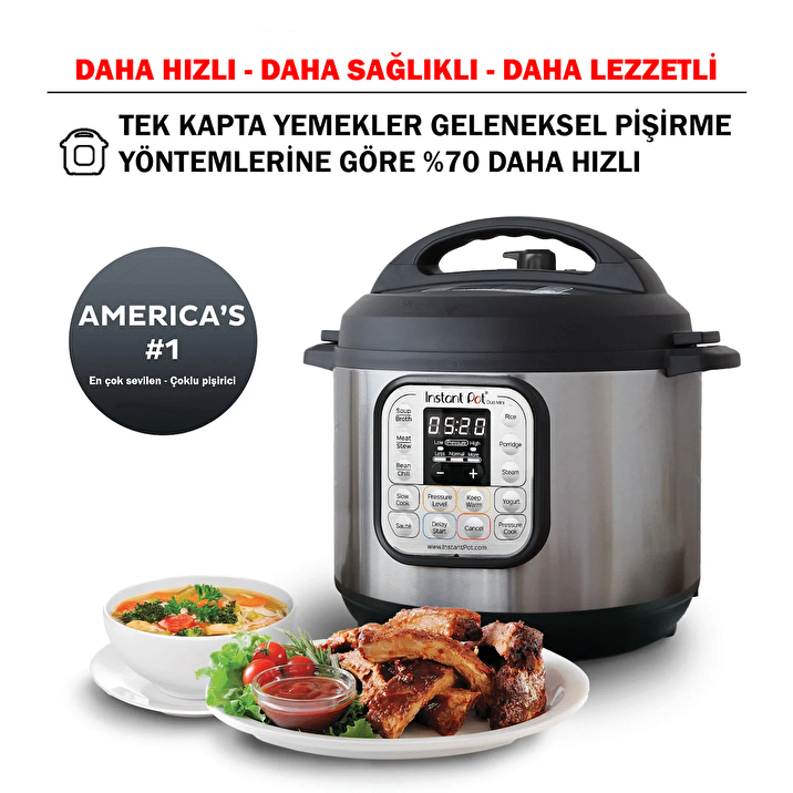 Instant Pot Duo Mini 7 si 1 Arada 3 Litre Paslanmaz Celik Tencereli Yava Pilav Buharl Pi irici Yo urt Makinas Is t c Fiyatlar ve Modelleri Pazarama