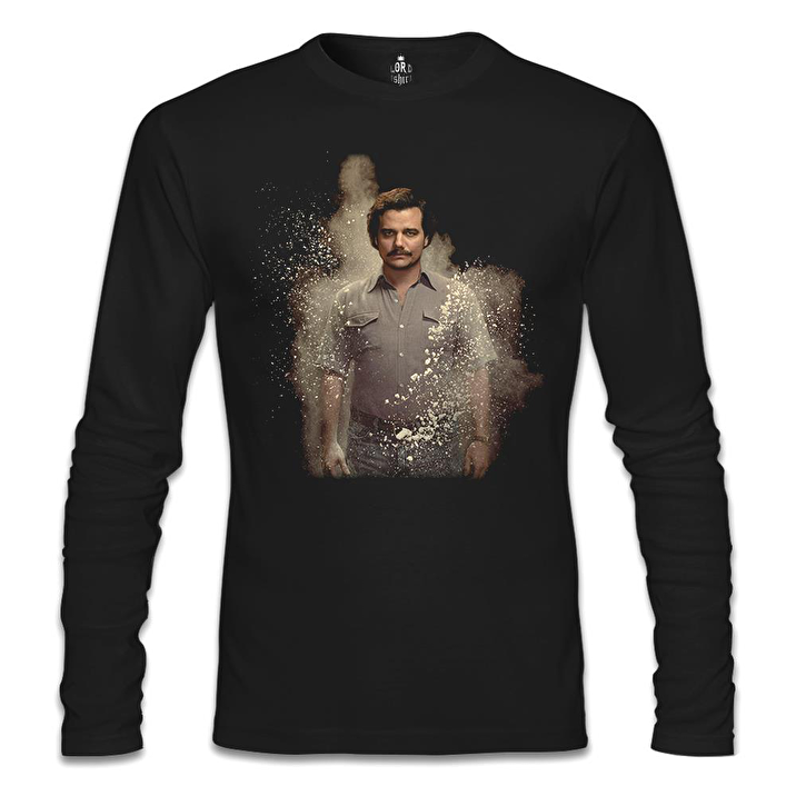 Narcos Pablo Escobar Siyah Erkek Sweatshirt