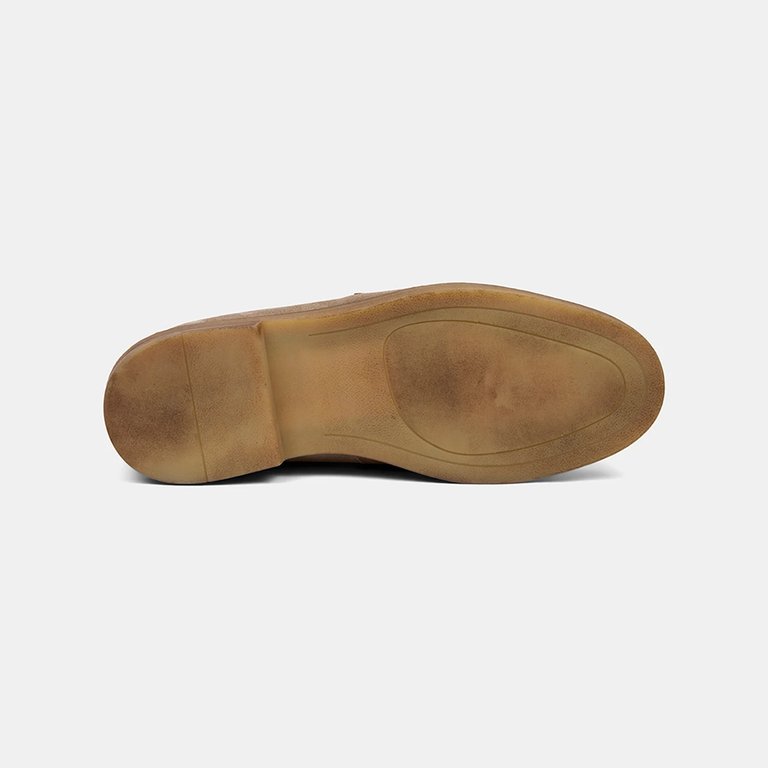 Erkek Vizon Metal Detaylı Süet Loafer - Görsel 5