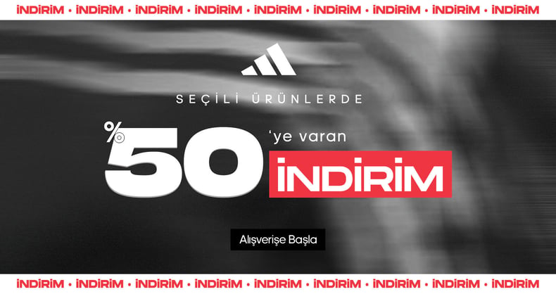 adidas %50'ye varan indirim