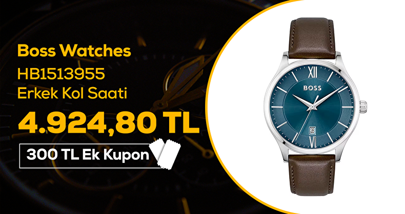 Boss Watches HB1513955 Erkek Kol Saati 4.924,80 TL + 300TL Ek Kupon