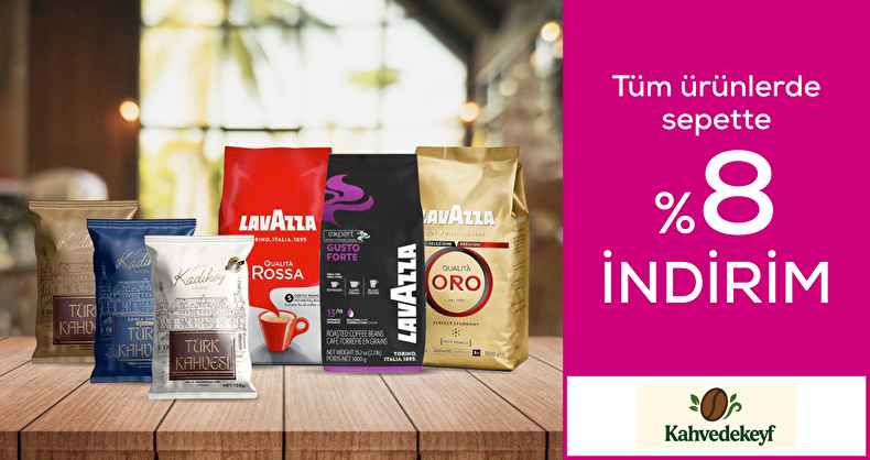 Kahvedekeyf Sepette %8 İndirim