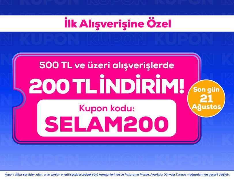 İlk Alışveriş Kuponu