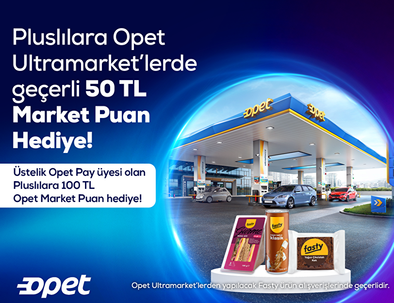 Pluslılara Opet Market Puan Hediye