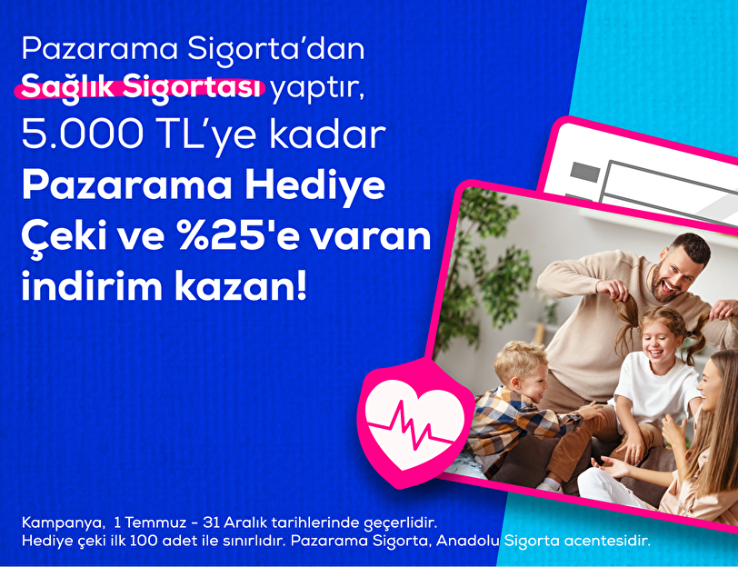 Sağlık Sigortası Alımına Hediye Çeki