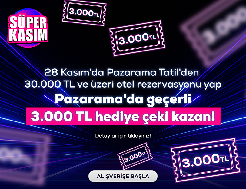 Pazarama Tatil Kasım Fırsatı