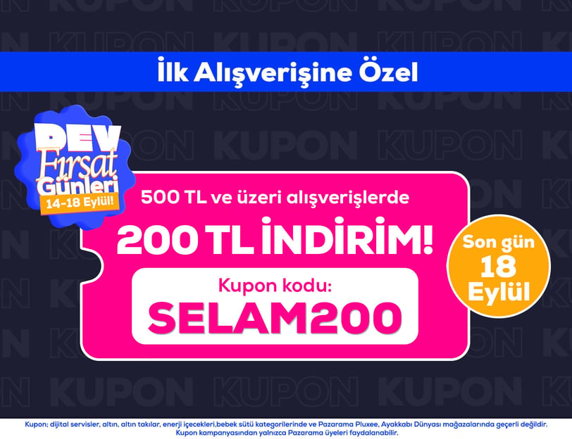 İlk alışveriş kuponu