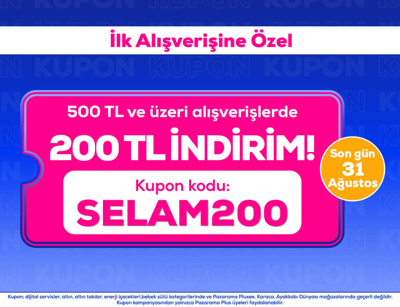 İlk alışveriş kuponu