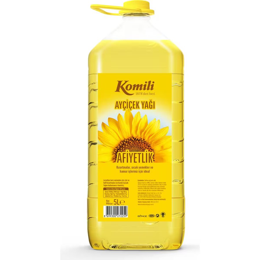 Komili Ayçiçek Yağı 5 lt Pet — Pazarama ürün görseli