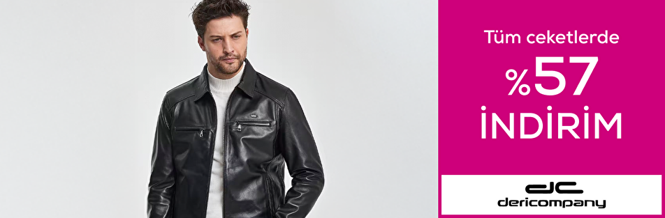 Dericompany mağazasında Tüm ceketlerde %57 indirim