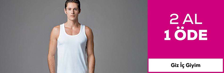 Giz iç giyim mağazasında 2 al 1 öde