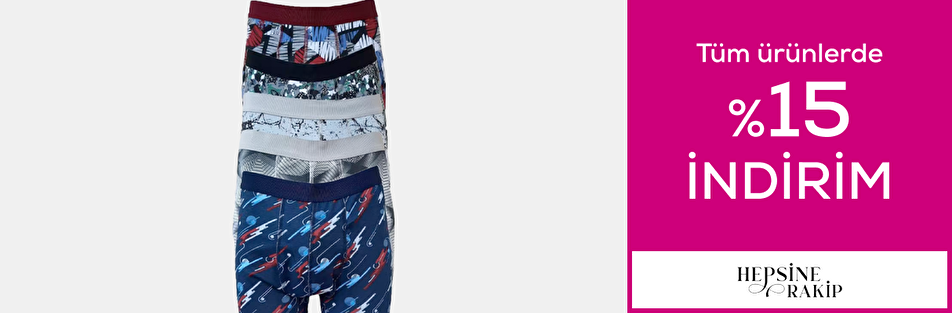 Hepsinerakip mağazasında %15 indirim