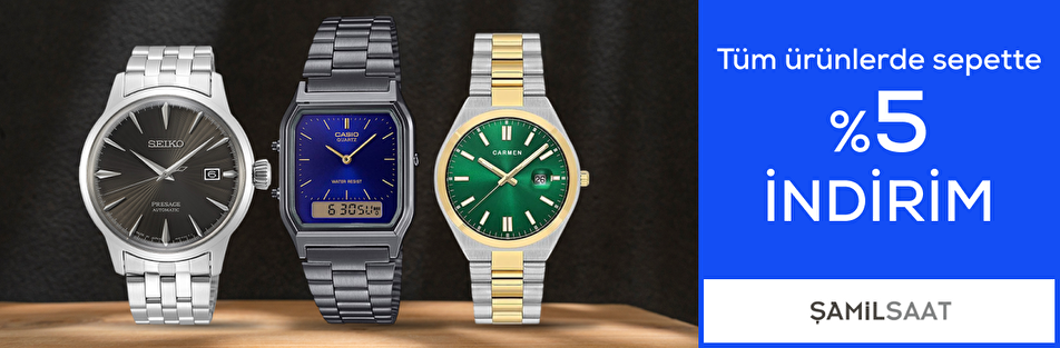 Şamil Saat  Mağazasında Seçili Ürünlerde %5 İndirim
